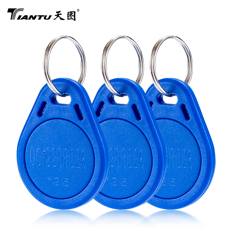 天图 门禁idic卡智能感应卡考勤卡idic钥匙扣 3号卡 id卡蓝色