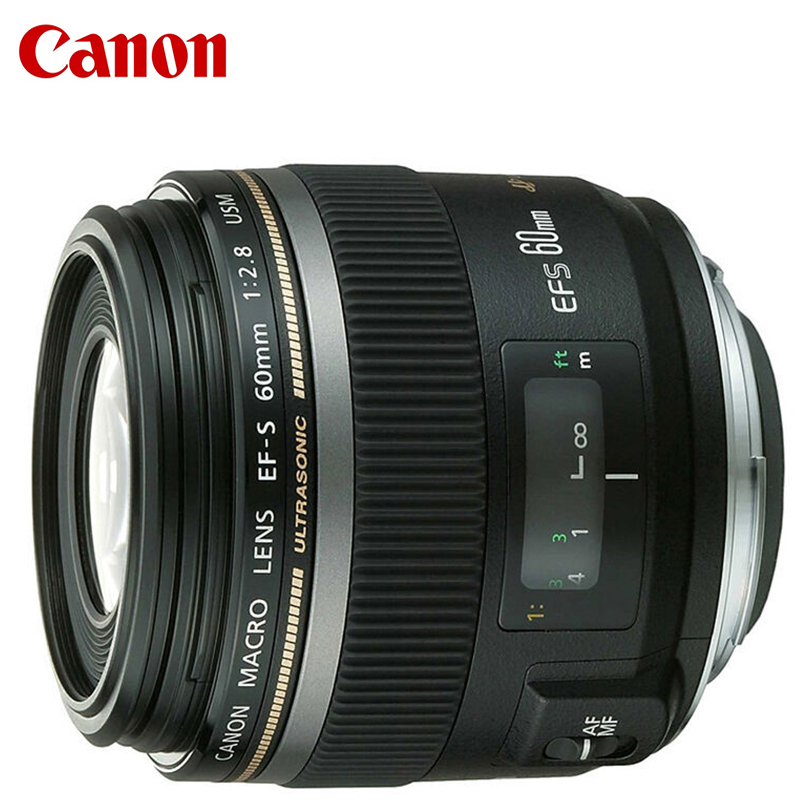 佳能（Canon） 原装微距镜头 佳能原厂单反微距定焦镜头 EF-S 60mm f/2.8 USM（拆机） 搭配卡色金环UV镜+清洁套装