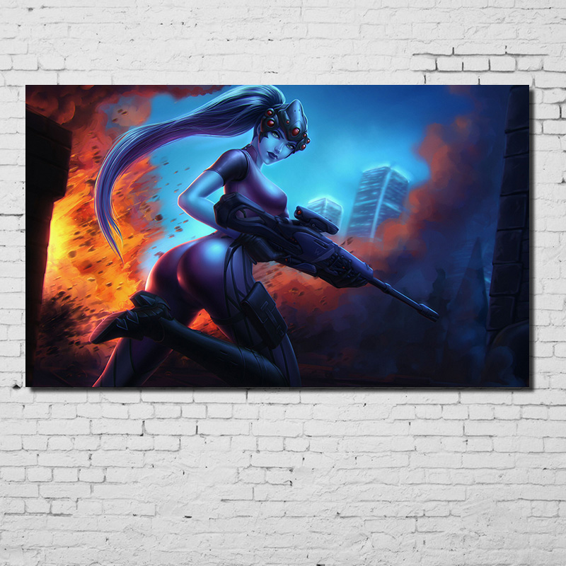 海报4overwatch海报守望先锋全英雄海报天使安娜小美黑寡妇麦克雷海报