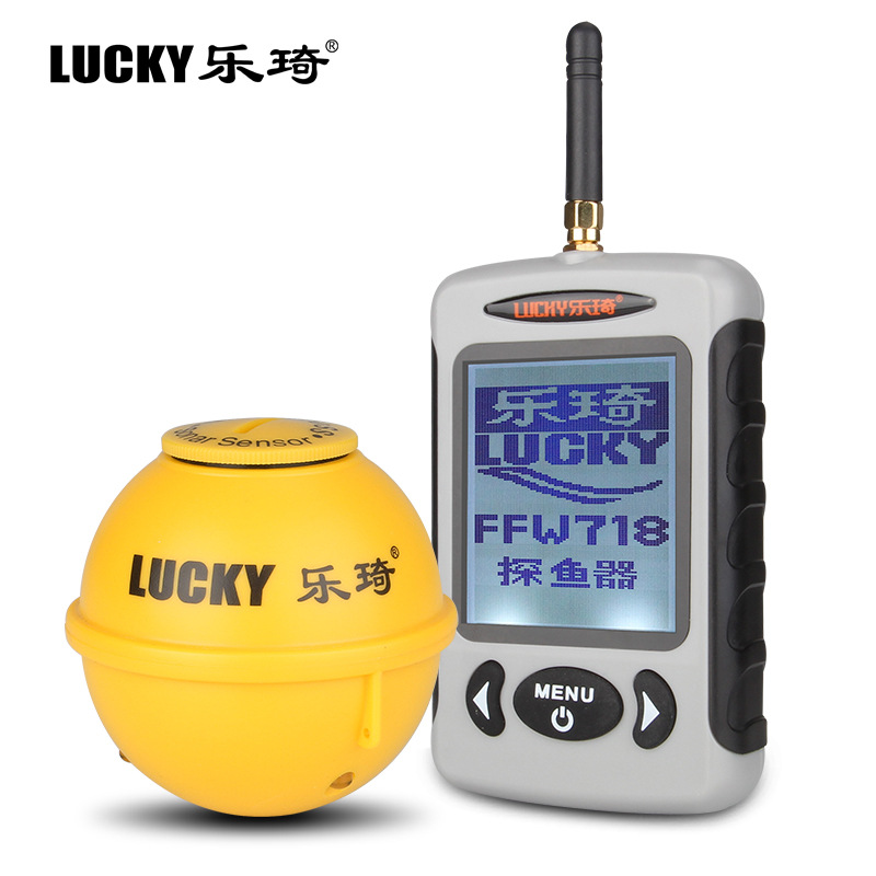 乐琦探鱼器无线声纳探测器找鱼器可视高清钓鱼声波捕鱼声呐鱼群 探鱼