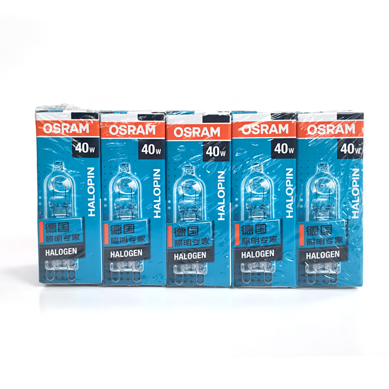 欧司朗（OSRAM） 卤素灯珠220V G9 光源灯泡透明插针溴钨灯米泡插脚泡 国产G9 40W 四只装怎么看?
