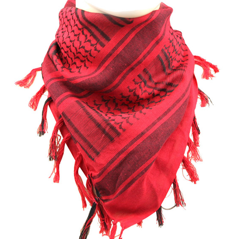 山头林村户外军迷围巾保暖围巾阿拉伯纯棉方巾防风沙战术伪装军迷用品