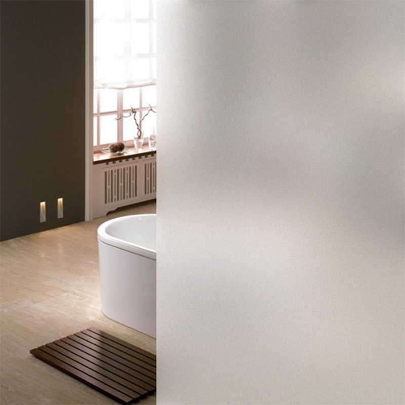 FOOJO磨砂玻璃贴纸玻璃贴膜圆弧的浴房可以贴吗？