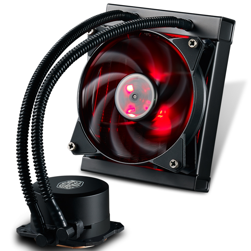 酷冷至尊(Cooler Master)冰神B120I CPU水冷散热器(支持I9 2066平台/双腔水泵/微流道设计/均衡型风扇)