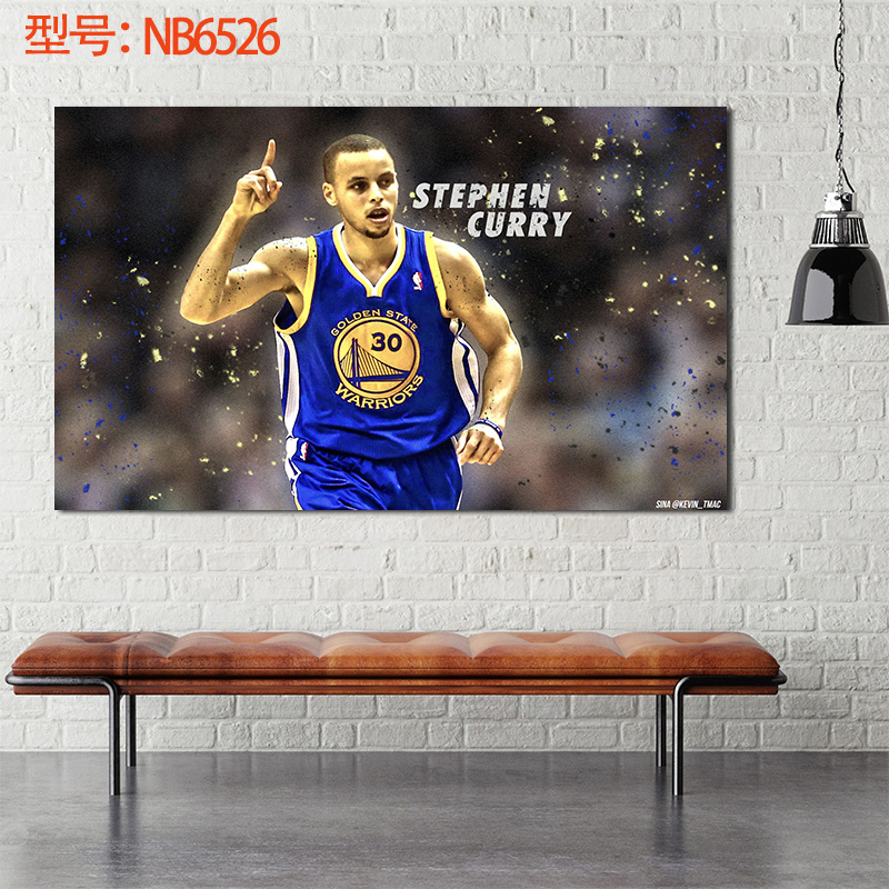 贴贴福 stephen curry 斯蒂芬·库里金州勇士篮球n球b星a球迷海报装饰