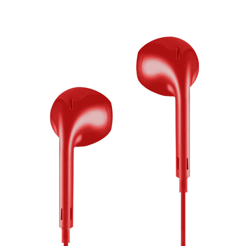 纽曼（Newmine）NM-LK06 全兼容线控音乐手机耳机 红色
