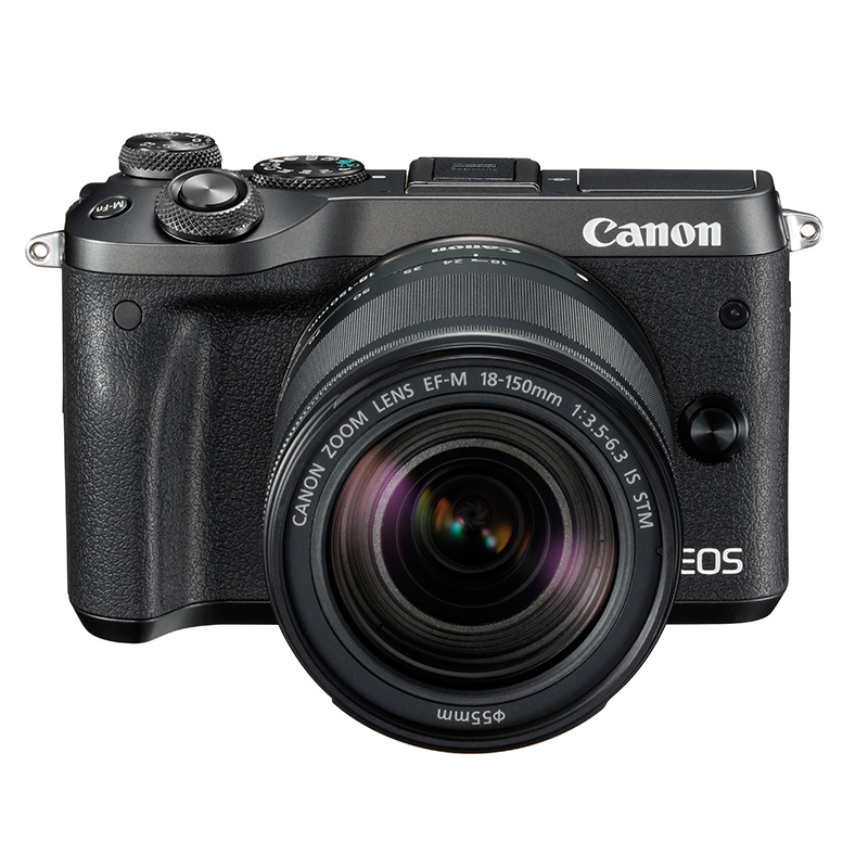 佳能(Canon)EOS M6 微单相机 数码相机 微单套机 黑色 (18-150 微单镜头)Vlog相机 视频拍摄