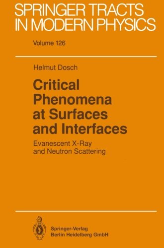 【预订】critical phenomena at surfaces and