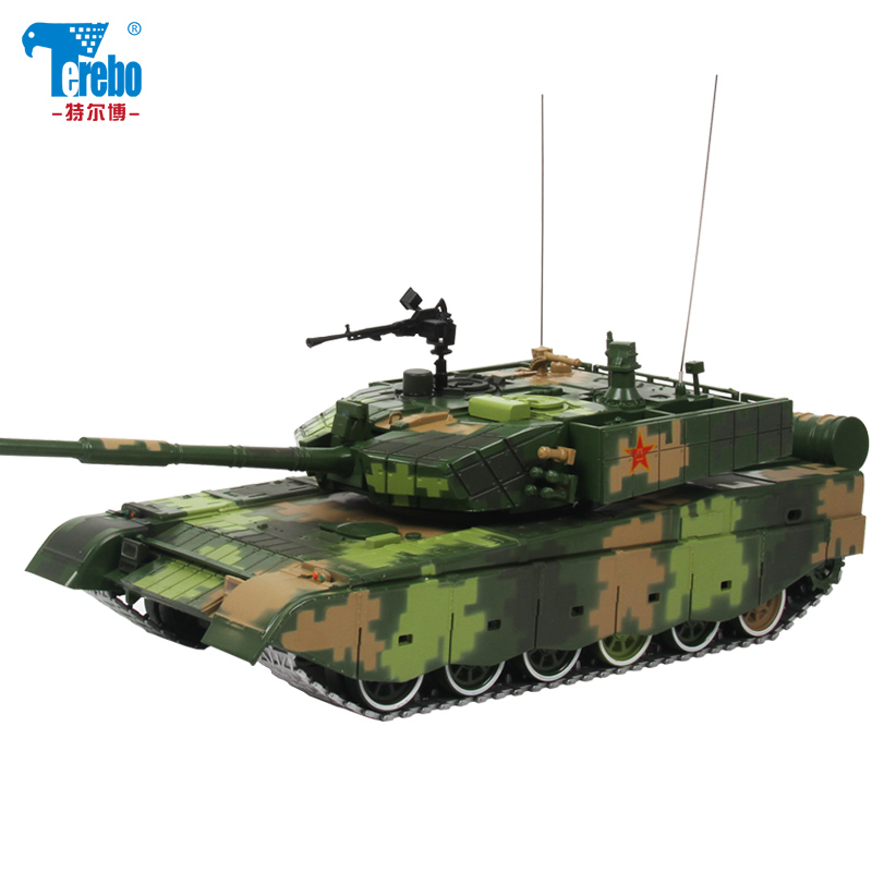 Terebo特尔博 1:24中国99A主战坦克模型 99大改模型 玩具模型 仿真合金金属军事模型航模