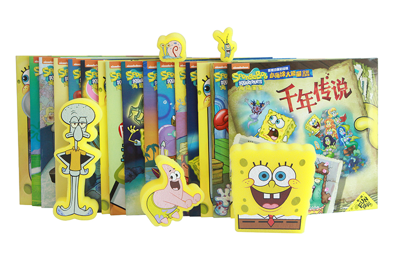 海绵宝宝原版动画彩绘版 小海绵大能量全新故事集套装 （套装共16本）