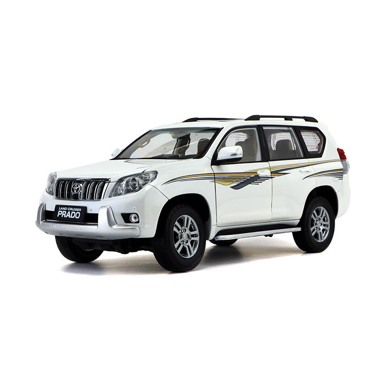 1:18原厂汽车模型 一汽丰田普拉多 霸道 toyota prado 硬派越野车 送