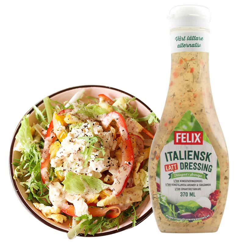 菲力斯（FELIX）瑞典进口 菲力斯FELIX沙拉酱 调味酱 意式沙拉酱370ml(无脂肪)使用感如何?