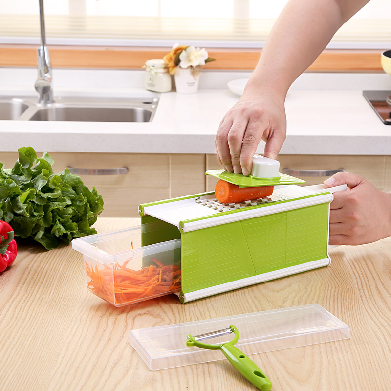 厨格格 新款五合一多功能四面方刨切菜器 刨菜器 刨丝切片器