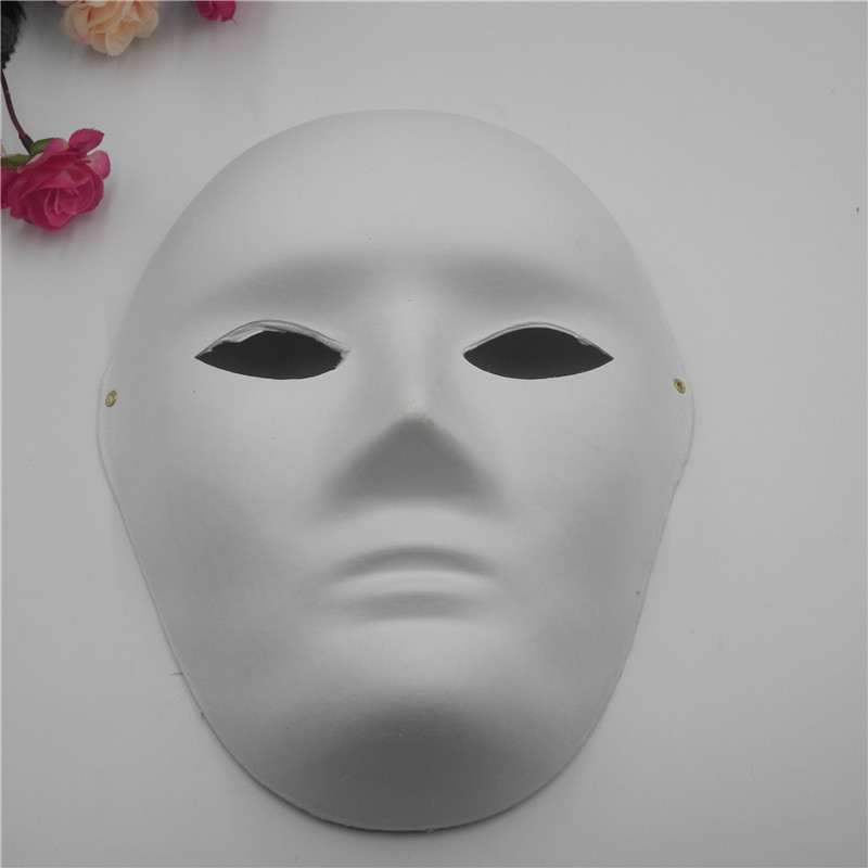 聚厚缘礼品京剧面具白胚  手绘彩绘脸谱白胚面具 白色纸浆空白面具