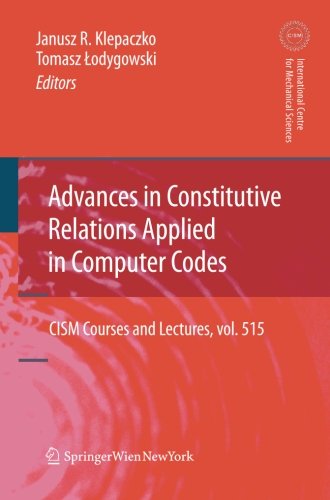 【预订】advances in constitutive relations