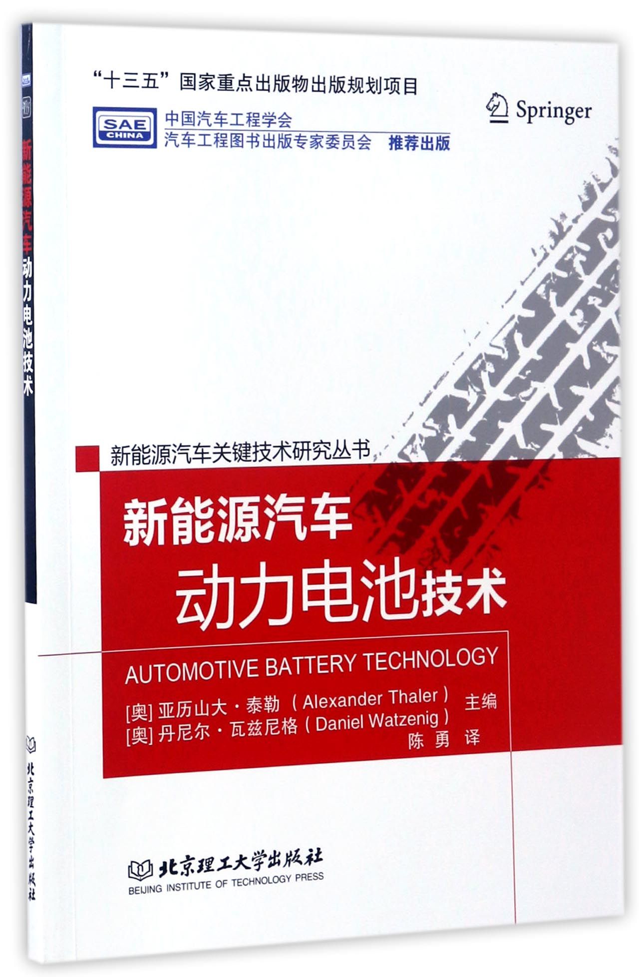 新能源汽车动力电池技术/新能源汽车关键技术研究丛书