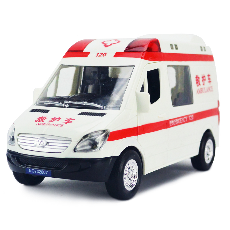 力利救护车玩具120救护车大号惯性声光早教儿童玩具车
