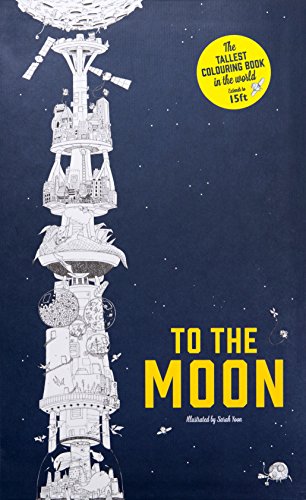 【预订】to the moon: the tallest colouring book