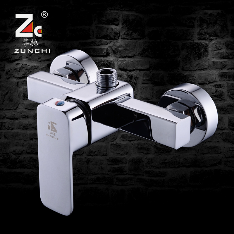 尊驰卫浴冷热水龙头淋浴龙头浴室卫生间花洒混水阀暗装挂墙式热水器混合开关淋浴器