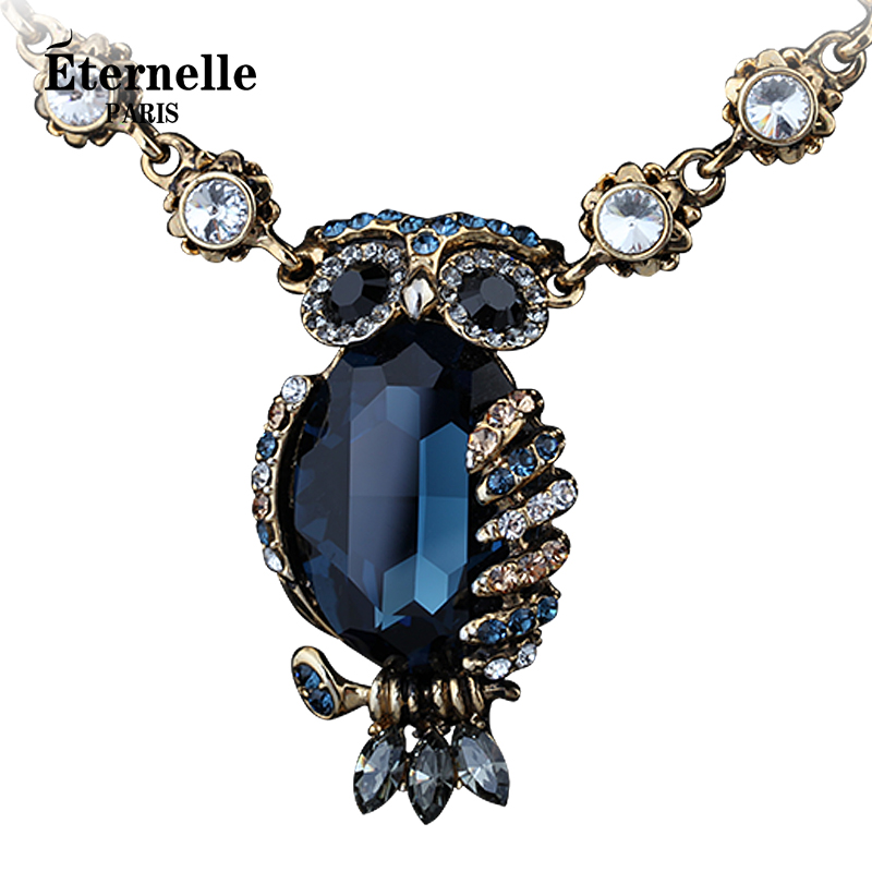 eternelle法国永恒奥地利水晶长项链 瑞丽杂志款毛衣链吊坠生日礼物