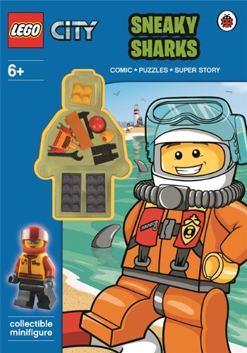 LEGO CITY: Sneaky Sharks Activity Book with Mini 英文原版