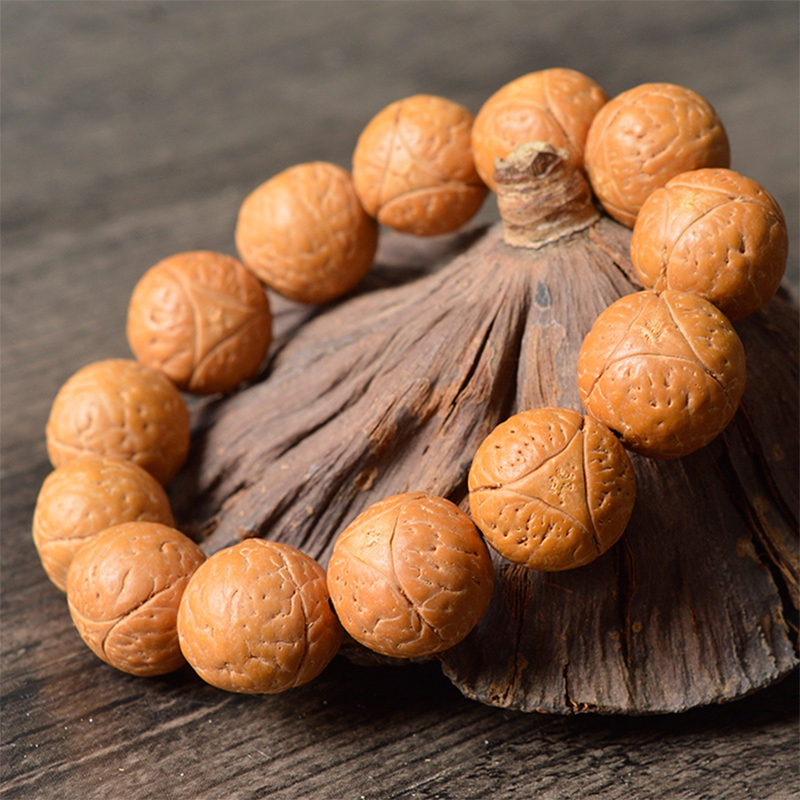 颗颗吉 龙眼菩提手串手链佛珠 龙眼菩提子籽 龙眼菩提子手串 11mm 18