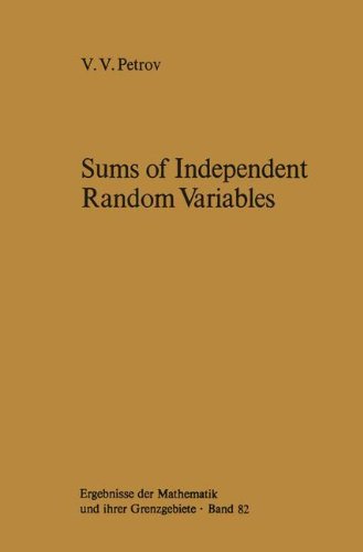 【预订】sums of independent random