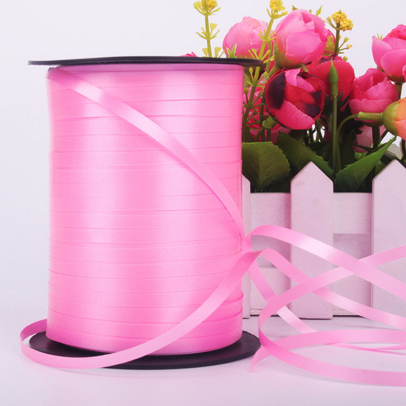 欧知哲 彩带 彩条 丝带 彩绳 用于扎气球彩带 婚庆用品 气球扎带 粉红