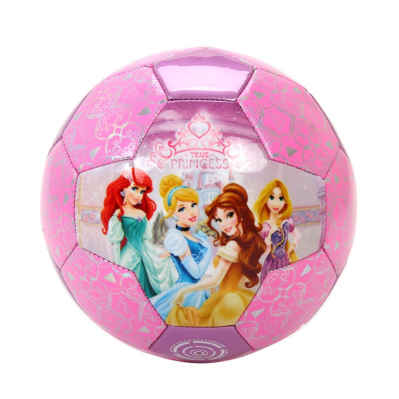 Disney/迪士尼3号儿童训练足球公主PVC机缝卡通足球 粉红公主2号幼儿足球 3号粉红公主(适合2-5岁) (18CM)