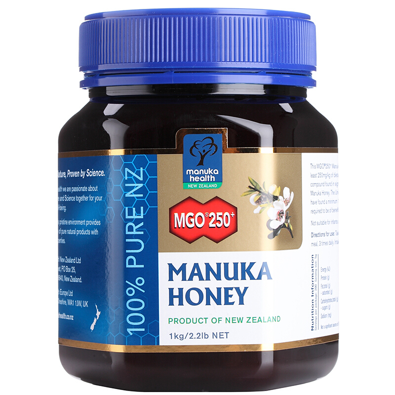 蜜纽康（Manuka Health）新西兰进口麦卢卡花蜂蜜(MGO250+)1000g