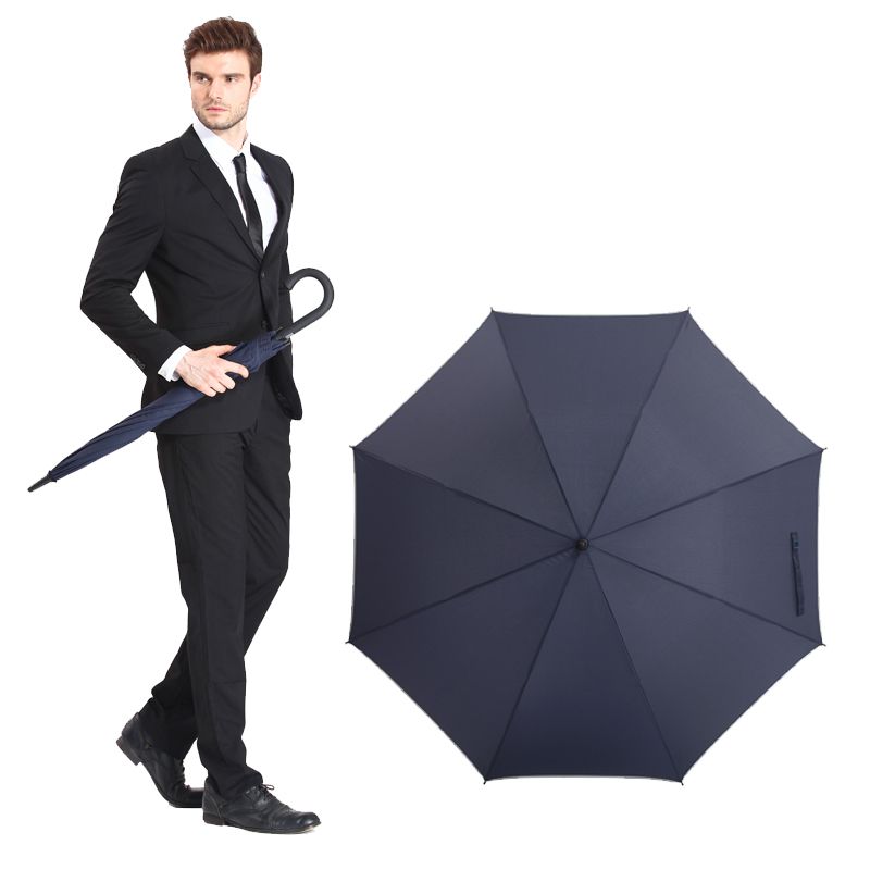 heirloom弯柄雨伞长柄自动超大英伦抗风男商务晴雨伞定制广告直杆礼品