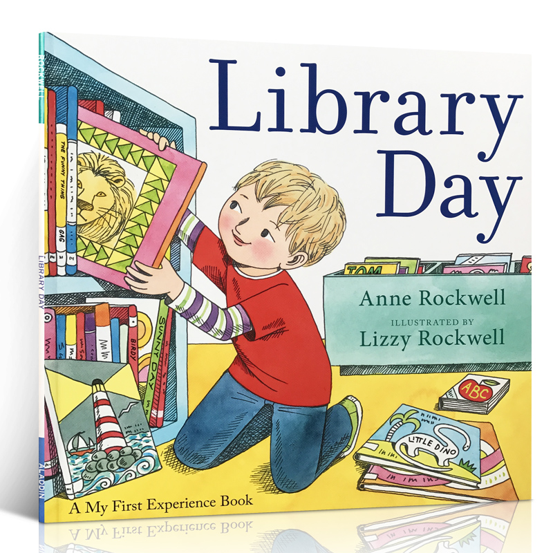 英文原版 MY FIRST LIBRARY DAY 一次去图书馆 Aladdin
