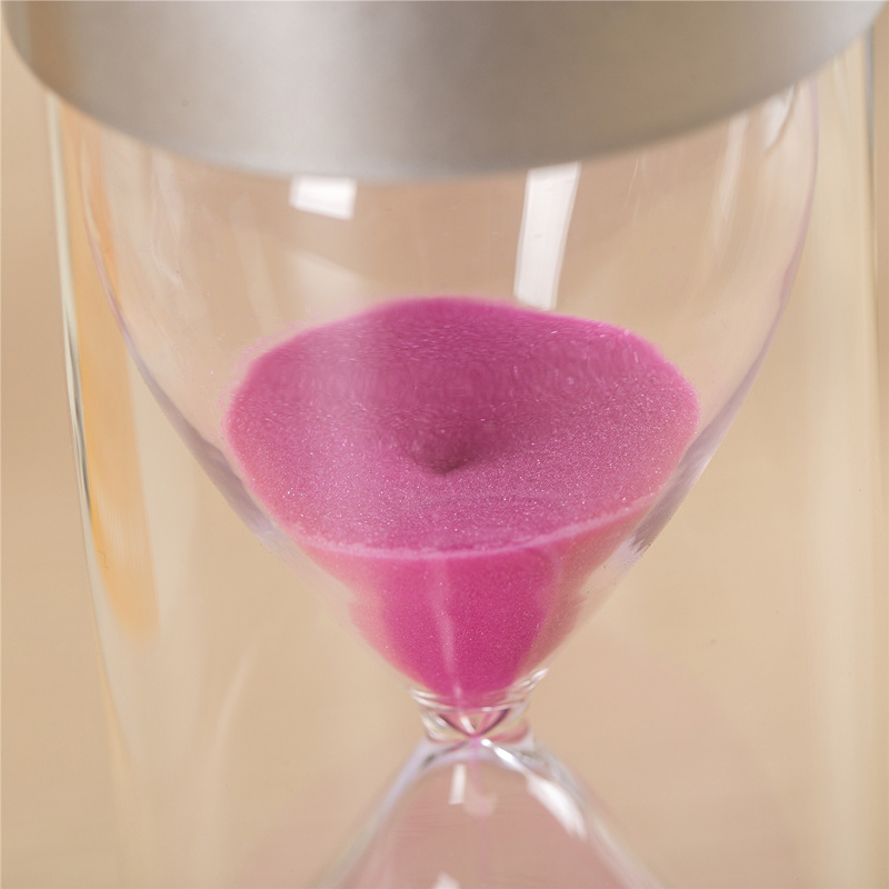 万梭沙漏计时器送学生防摔时间5\10\15\30\45\60分钟创意摆件生日礼物 45分钟 蓝沙