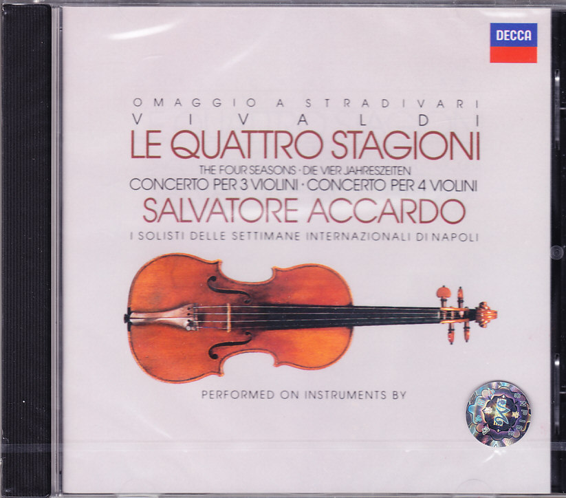 【中图音像】维瓦尔第:名琴四季CD 阿卡多小提琴 4220652 现货