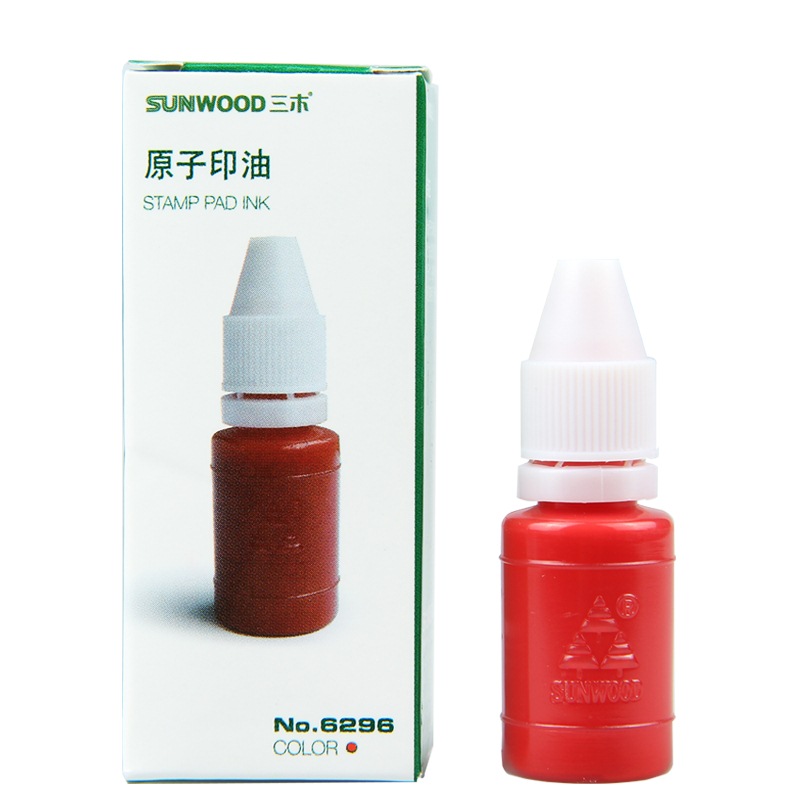 三木(sunwood) 10ml高级原子印油 红色 6296