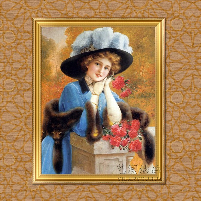 法国学院派画家埃米尔弗农名家油画家作品临摹定制 古典人物美女花卉