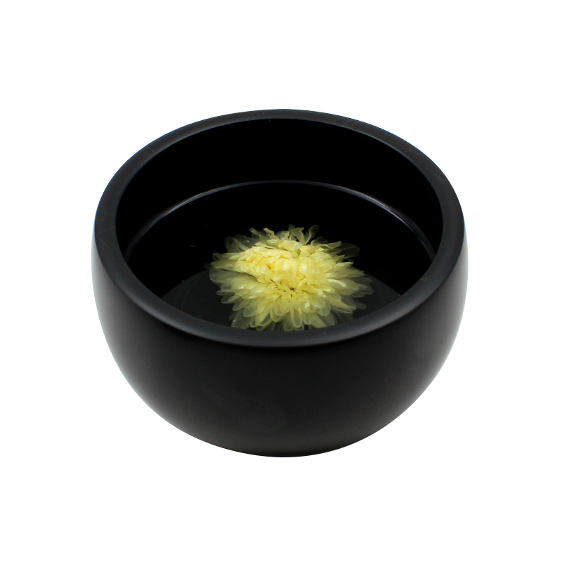 泗滨宝 泗滨砭石茶杯水杯简杯泡茶福缘小号杯子泗水黑色喝茶茶道家用