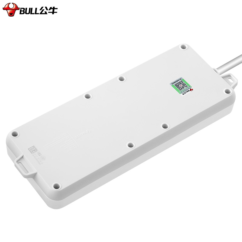 公牛插座 超功率过载保护 总控开关电源插座接线板 插排插座 拖线板 8