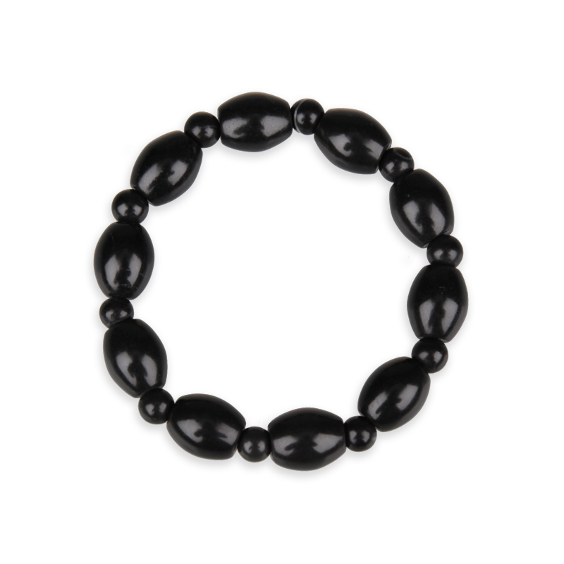 泗滨宝 泗滨砭石工艺男手链砭石手串7mm砭石圆珠11mm椭圆珠