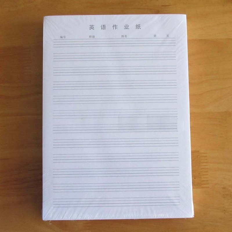 小学生英语纸 英语作业纸 稿纸 小学生本 可撕英语稿纸 学生作业本 1