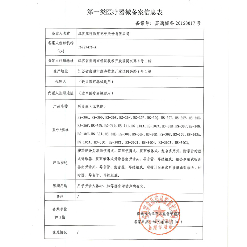 西恩（scian）听诊器医用专业听胎心脉搏儿科孕妇多功能心肺呼吸科家用HS-30C