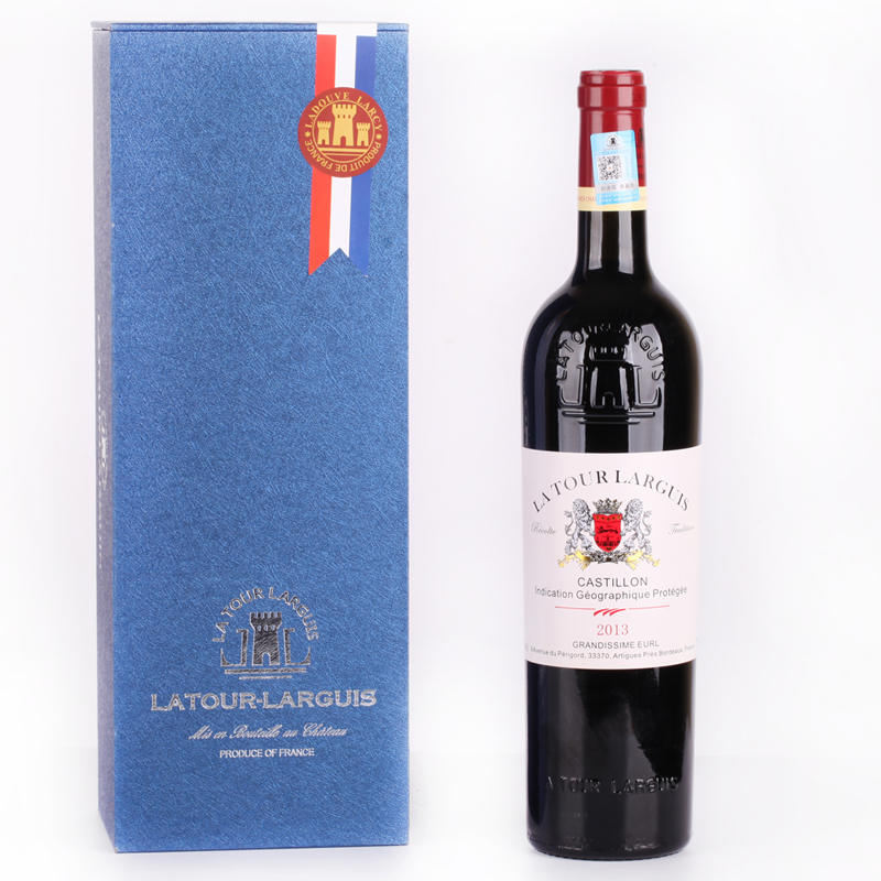 法国原装进口红酒 拉图兰爵（LATOURLARGUIS） 750ML 教皇干红葡萄酒IGP级礼盒装