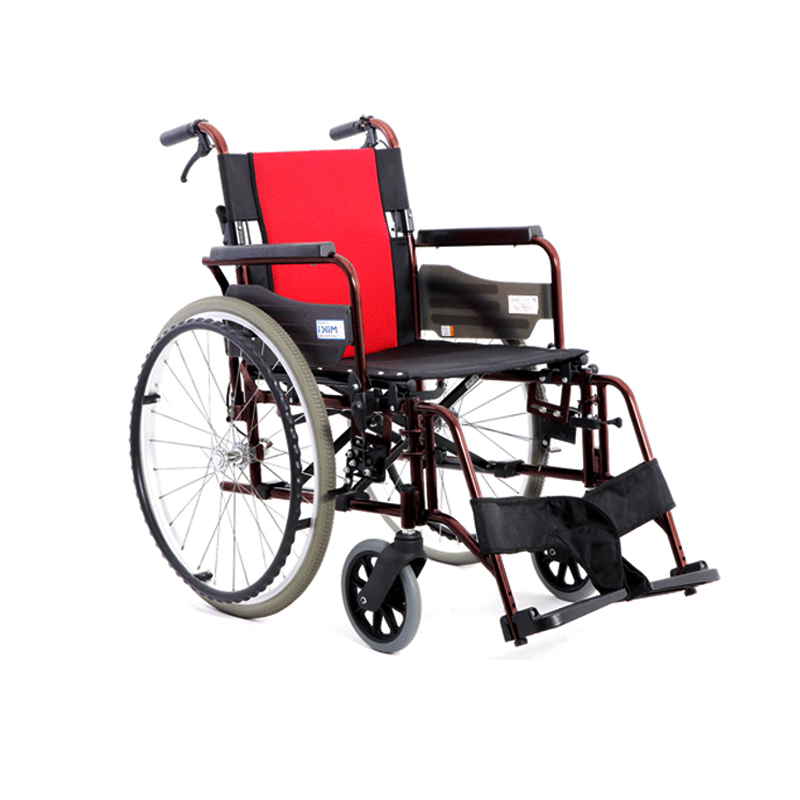 三贵miki轮椅加宽加大加高折叠轻便扶手脚踏可掀开拆卸多功能铝合金高