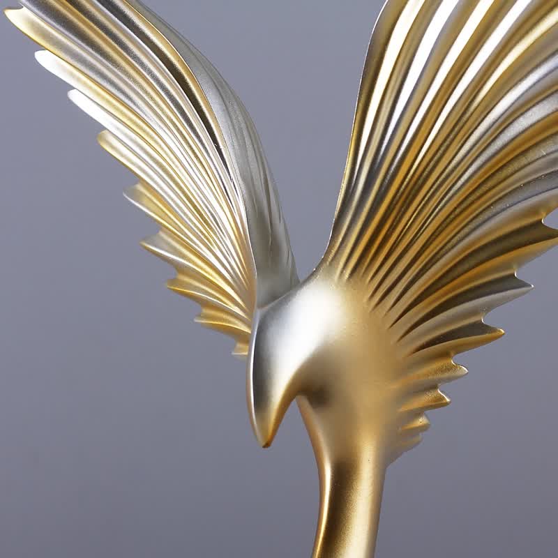 集思美 现代简约老鹰抽象雕塑摆件创意家居客厅电视柜办公室装饰工艺品 大鹏展翅