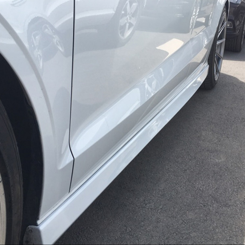 热迈适用于奥迪a3侧裙改装专用侧边包围尾翼升级高配 米萨诺红