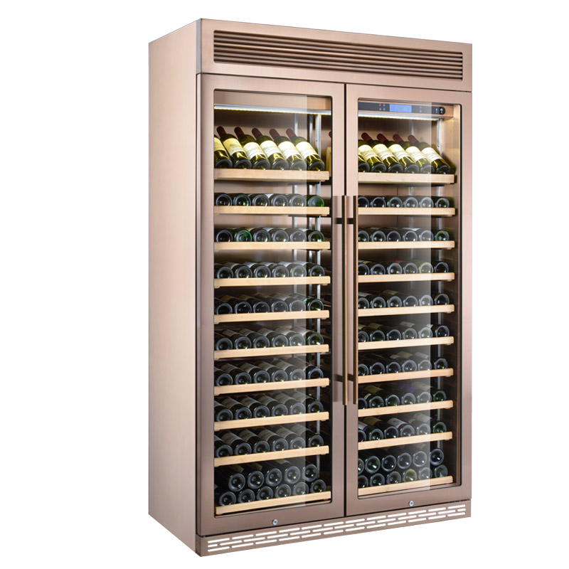 富贵红fgt330a恒温红酒柜不锈钢定制酒柜冷藏柜展示柜立式商用家用