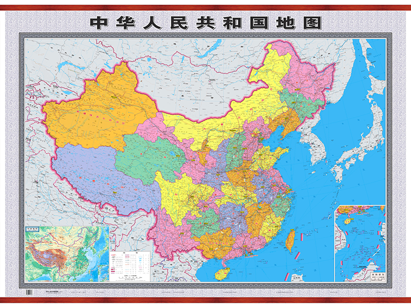 中国地图挂图（1200mm*900mm 无拼接 精品挂图） txt格式下载