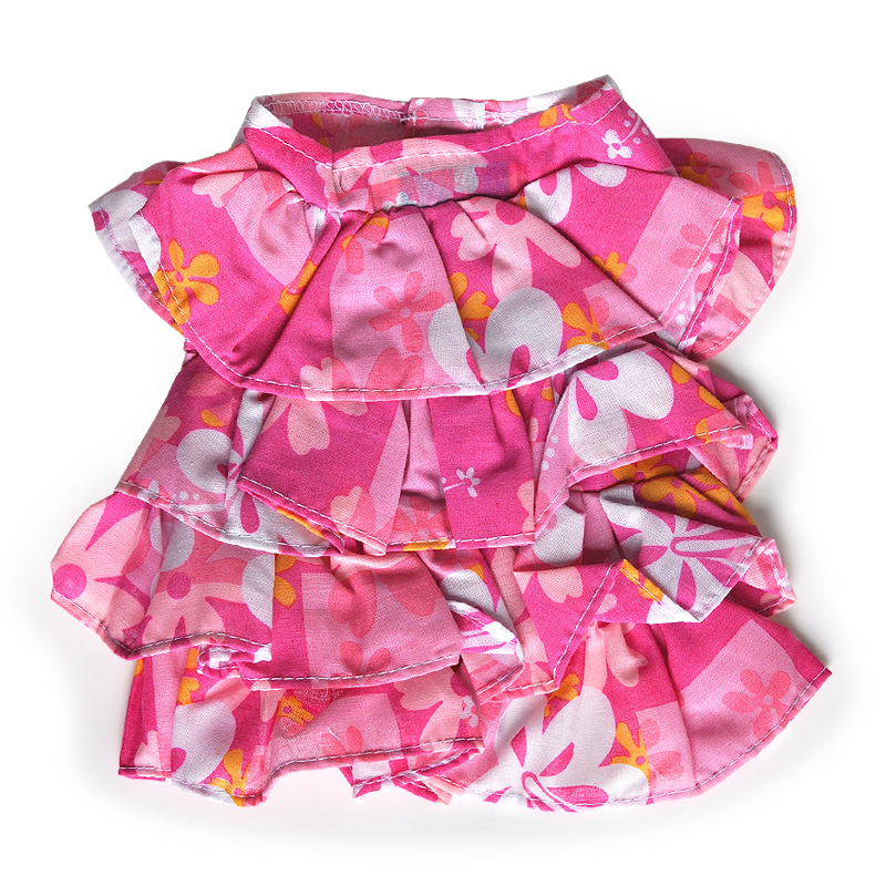 夏季裙子用品泰迪博美贵宾犬服饰小狗中小狗裙 l背长43cm*胸围64cm