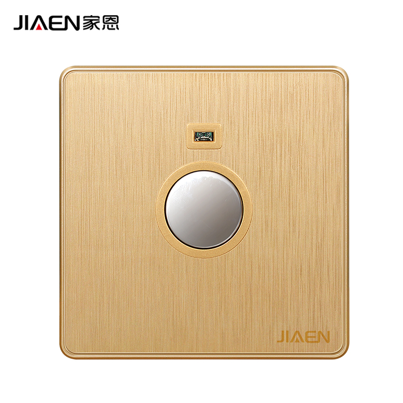 家恩触摸延时感应开关86暗装楼道触摸开关面板2线节能灯开关