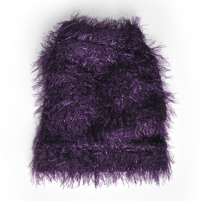 衣宠物毛毛衣泰迪小狗服装春秋冬狗衣服 紫色 xs-背长21cm*胸围32cm